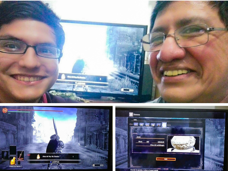 “My father, a 53-year-old who has never played video games before, just won Dark Souls 3 after 132 hours of pure determination. It truly was an epic bonding experience!”