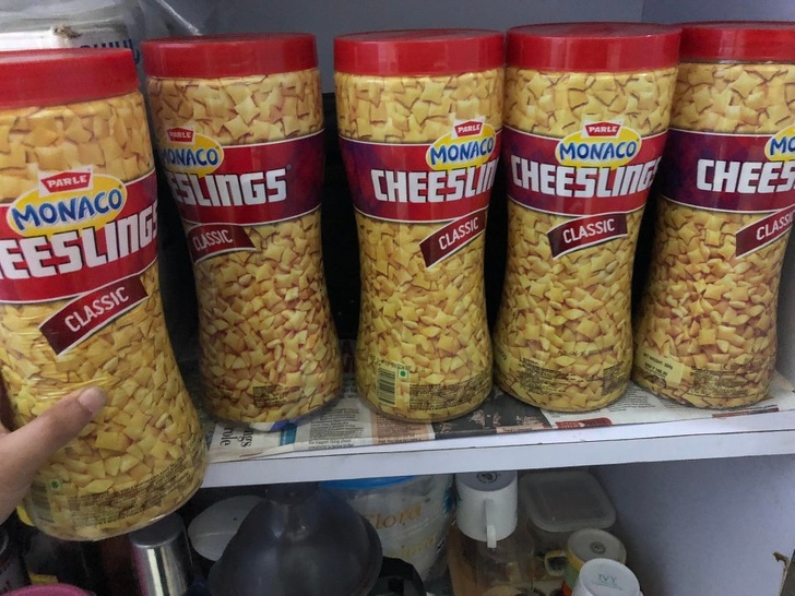 “My family uses old Cheesling boxes to store everything and never labels them.”
