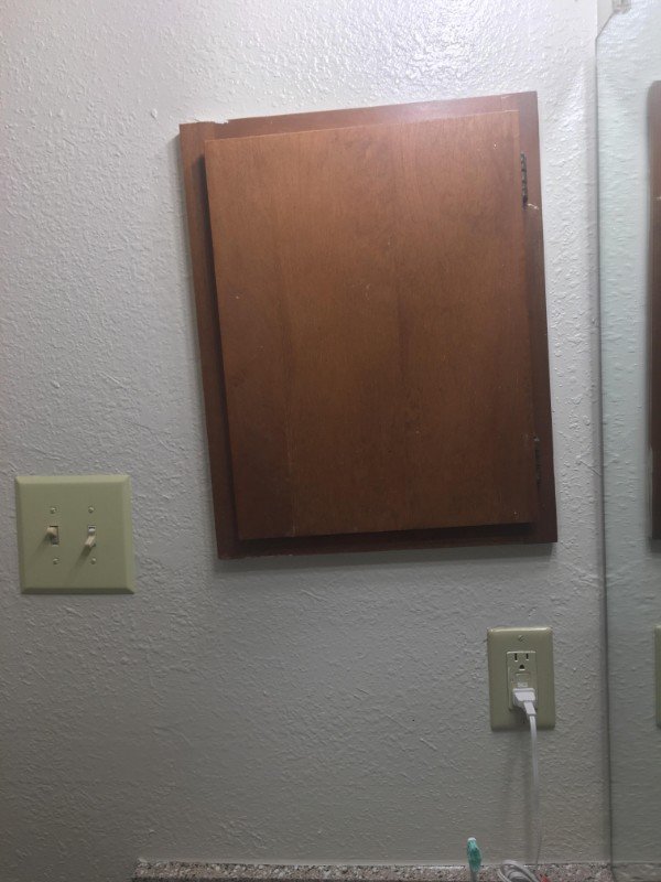 No mirror.