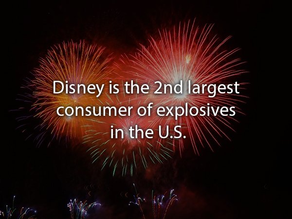 motivation medical technologist quotes - Disney is the 2nd largest consumer of explosives in the U.S.