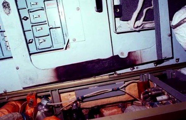 A chemical oxygen canister ignited on the space station Mir threatening to consume the entire station. They spent all their fire extinguisher and eventually put it out.