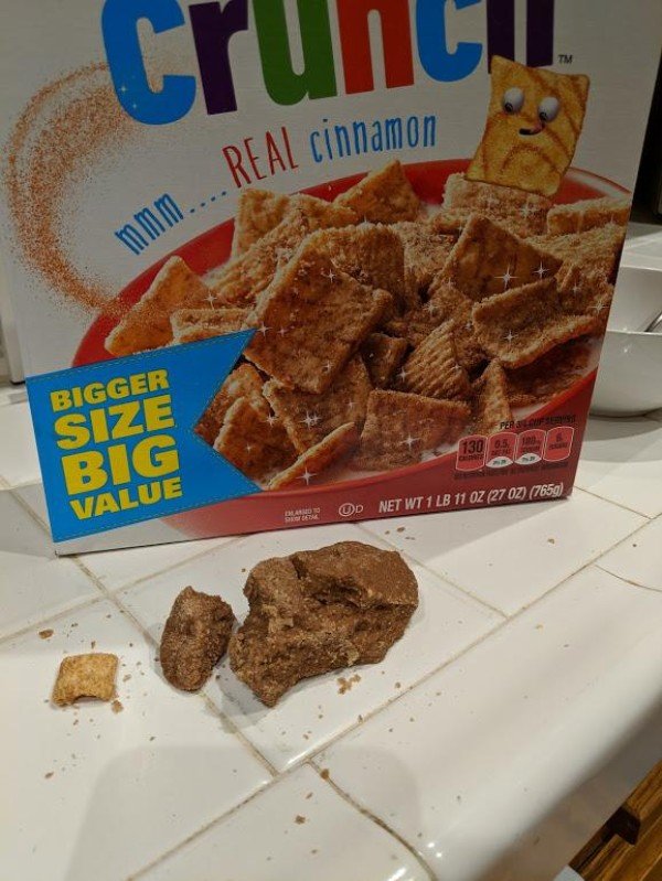 A chunk of cinnamon came out of this box.