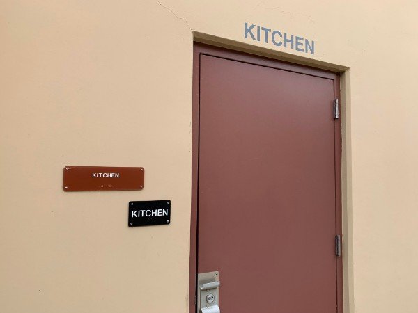 Someone wanted people to know this is the kitchen.