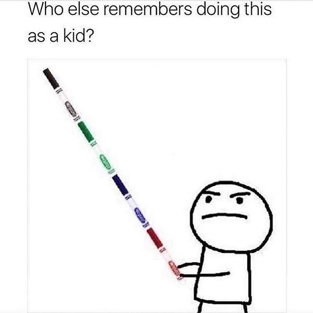 marker sword - Who else remembers doing this as a kid?