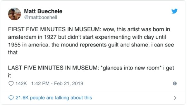 relatable meme about visiting a museum