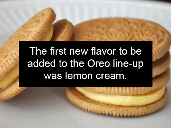 The first new flavor to be added to the Oreo lineup was lemon cream.