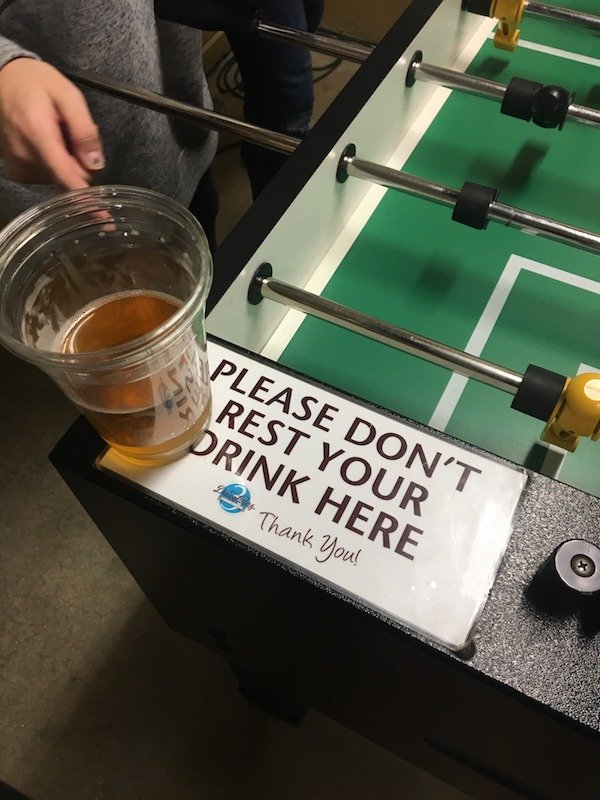 table - Please Don'T Rest Your Drink Here But Thank you!
