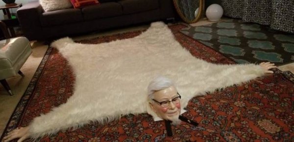 kfc rug contest