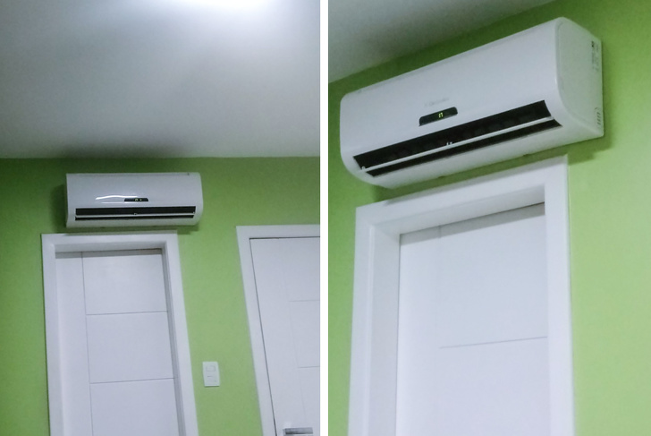 This air conditioner is slightly off.