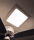 Bad fan and light placement.