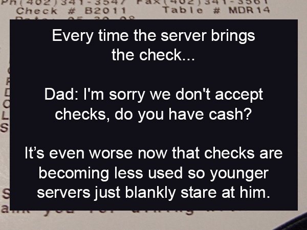 just lose it lyrics - Ph402 3413547 Fax 40234 3547 Fax 402 3413501 Check B2011 Table # Mdr 14 Every time the server brings the check... rom Dad I'm sorry we don't accept checks, do you have cash? It's even worse now that checks are becoming less used so y