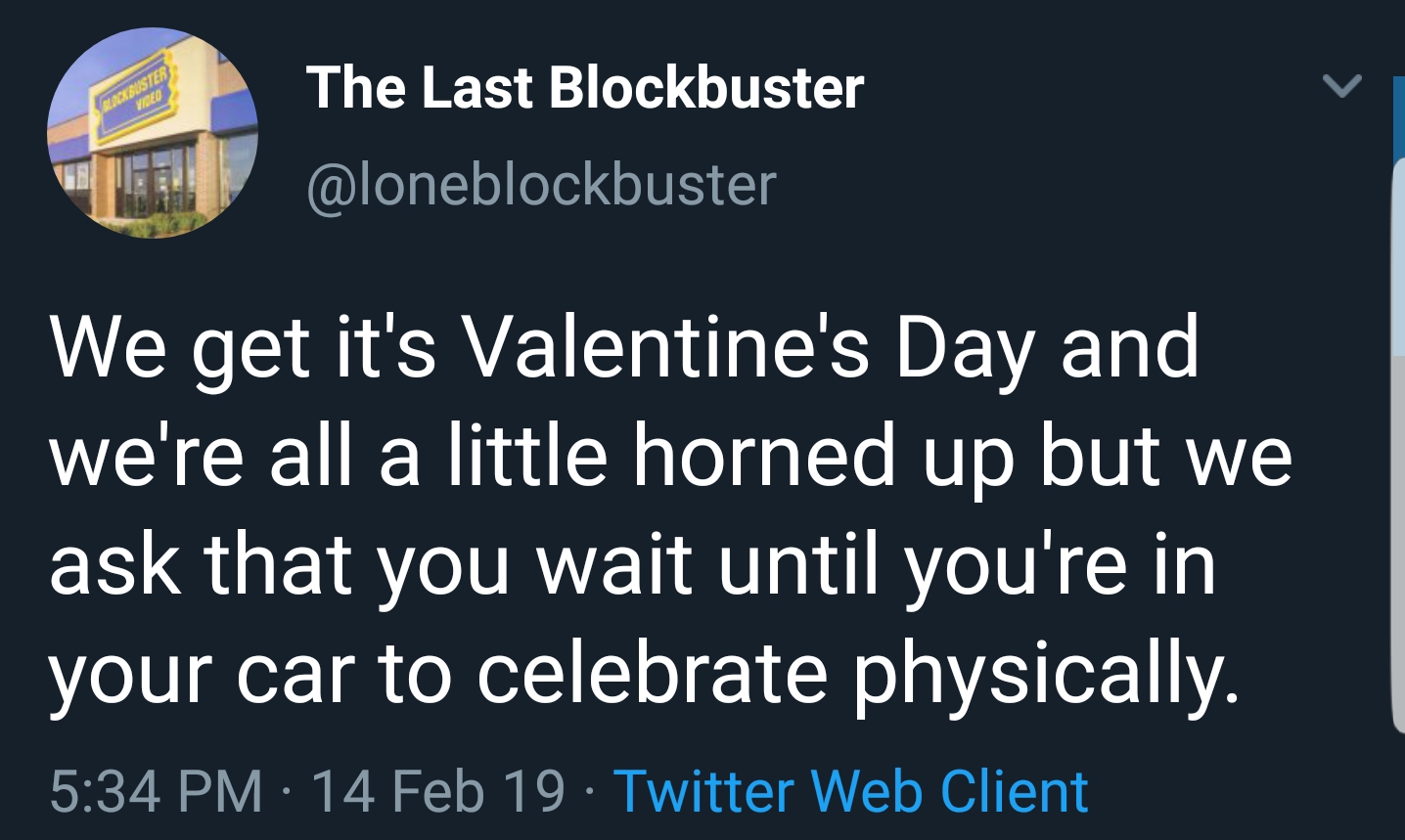 12 tweets from the last Blockbuster