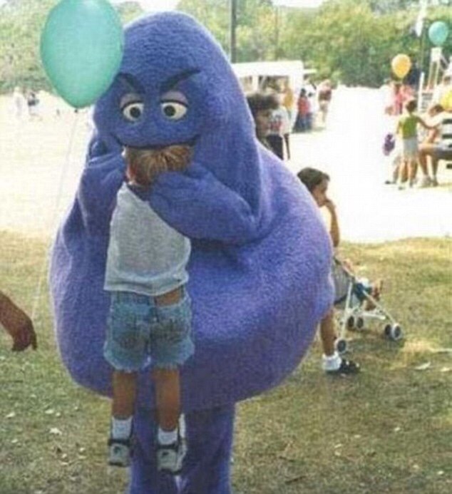 cookie monster eating kid