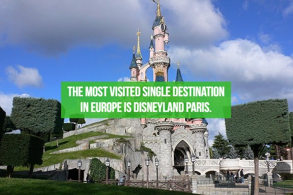 fact sleeping beauty castle disneyland paris - The Most Visited Single Destination In Europe Is Disneyland Paris.