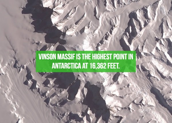 fact vinson massif - Vinson Massif Is The Highest Point In Antarctica At 16,362 Feet.