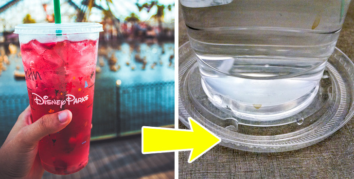 Turn a cup lid into a coaster.