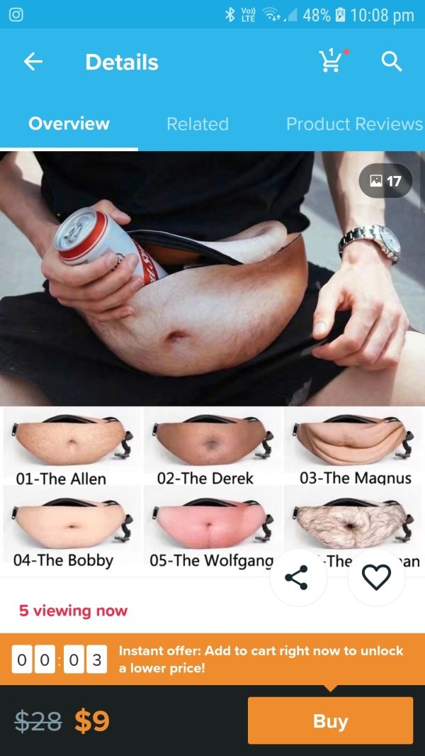 beer belly dad bag - You Sut 48% Details Overview Related Product Reviews 17 01The Allen 02The Derek 03The Magnus 04The Bobby 05The Wolfgang The 5 viewing now O Instant offer Add to cart right now to unlock a lower price! $28 $9 Buy Buy