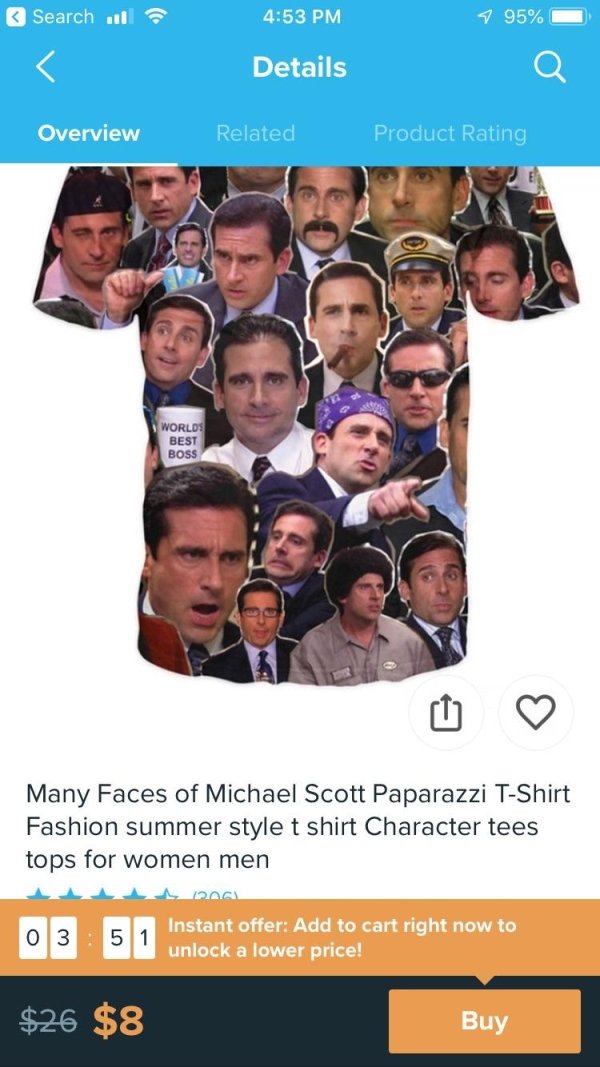michael scott face shirt - Search. 1 95% Details Overview Related Product Rating Worlds Best Boss Many Faces of Michael Scott Paparazzi TShirt Fashion summer style t shirt Character tees tops for women men Instant offer Add to cart right now to unlock a l