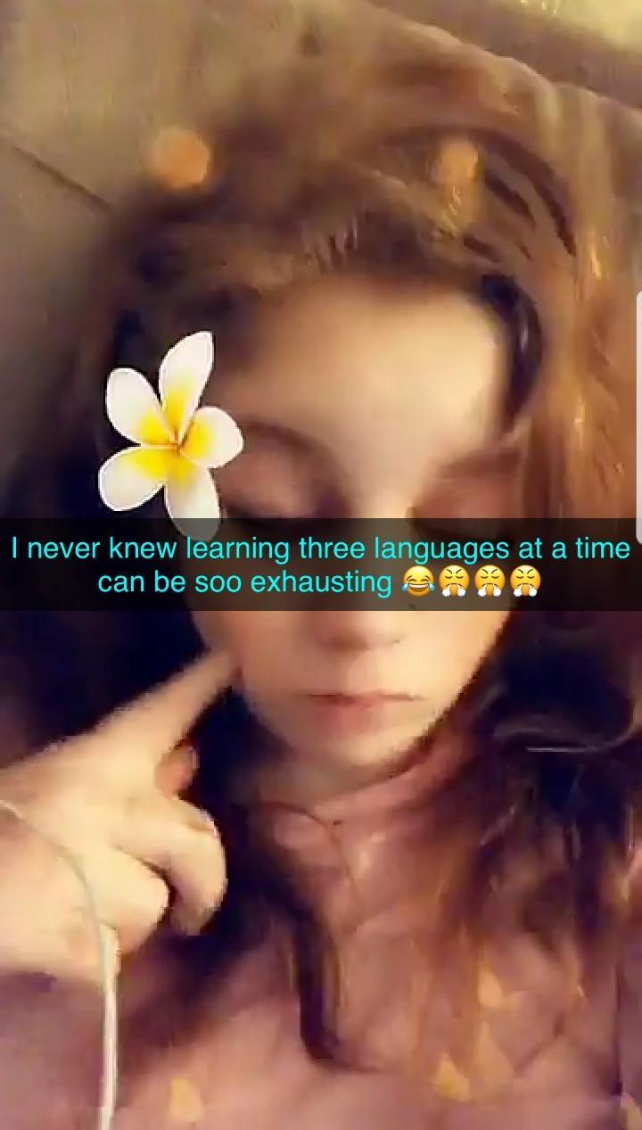 girl - I never knew learning three languages at a time can be soo exhausting Ttt