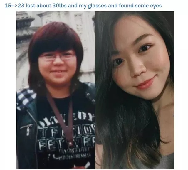 puberty before and after - 15>23 lost about 30lbs and my glasses and found some eyes Tettu
