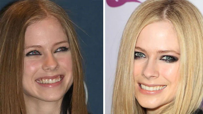 Avril Lavine was replaced by her body double, Melissa.