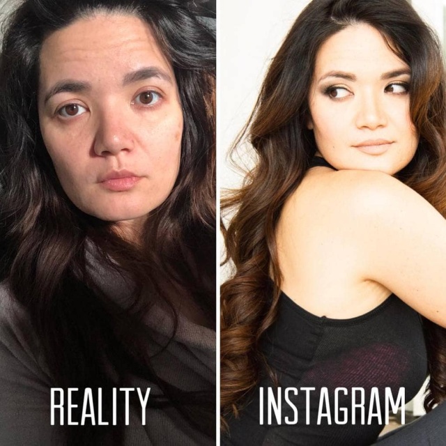 girls on instagram vs reality - Reality Instagram