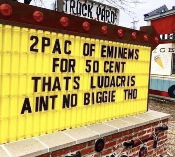 fail banner - 2PAC Of Eminems Ice For 50 Cent Thats Ludacris A Int No Biggie Tho