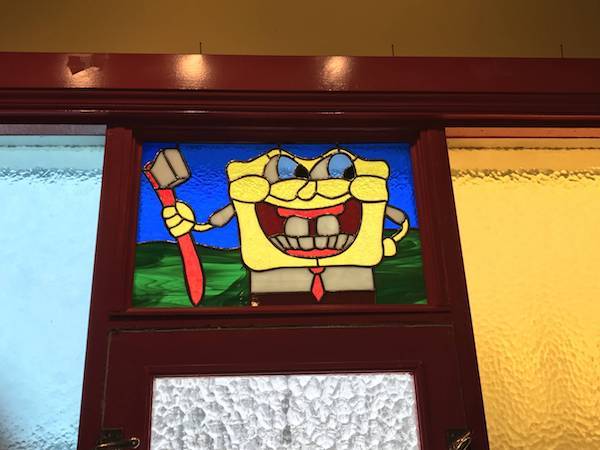 fail spongebob stained glass