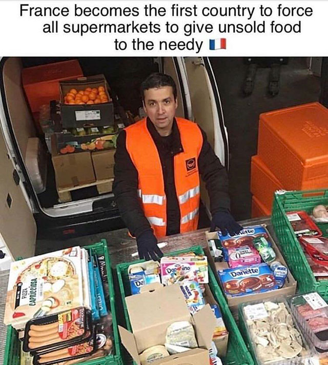 france food waste law - France becomes the first country to force all supermarkets to give unsold food to the needy U ette Wa Danette Pizza Capricciosa Alust Sui