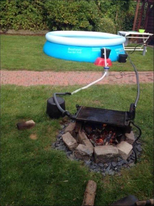 creative diy redneck pool heater