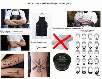 starter pack for hipster chefs