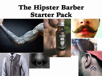 starter pack for hipster barbers