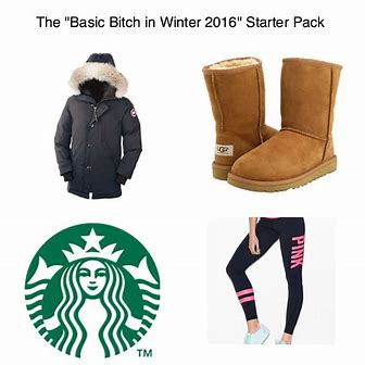 starter pack for basic bitches in cold weather