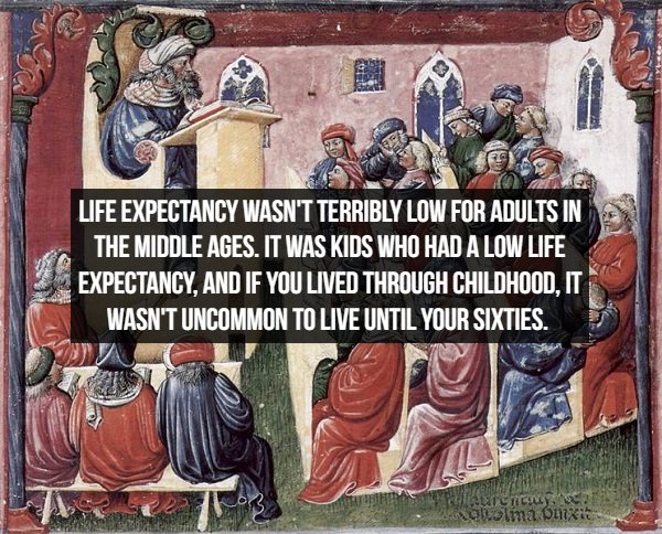 education in medieval times - Life Expectancy Wasn'T Terribly Low For Adults In The Middle Ages. It Was Kids Who Had A Low Life Expectancy. And If You Lived Through Childhood. It Wasn'T Uncommon To Live Until Your Sixties. Tctici nabolina Onix