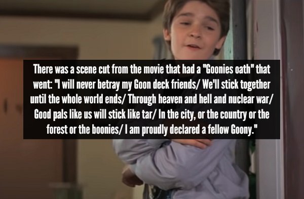 20 Interesting facts about The Goonies.