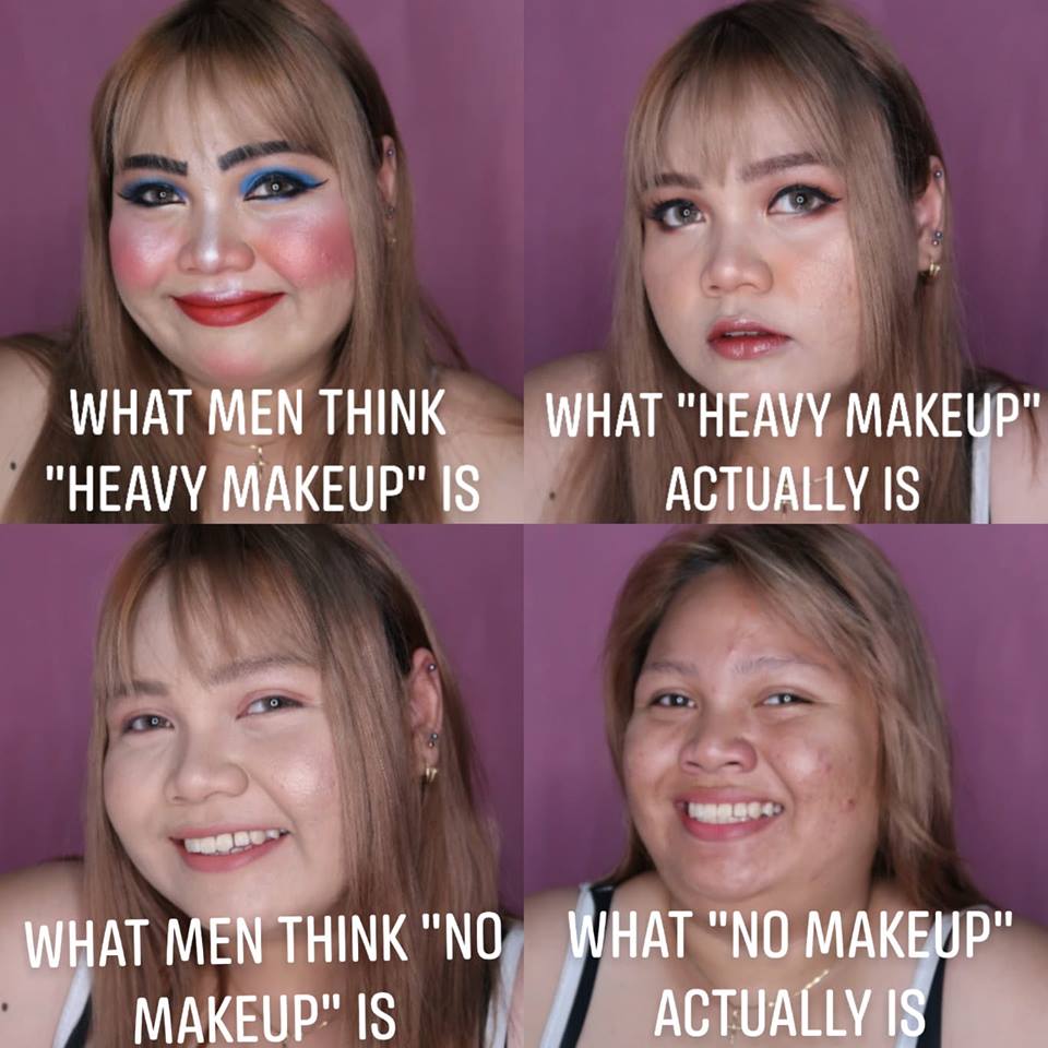 Varying degrees of Makeup.
