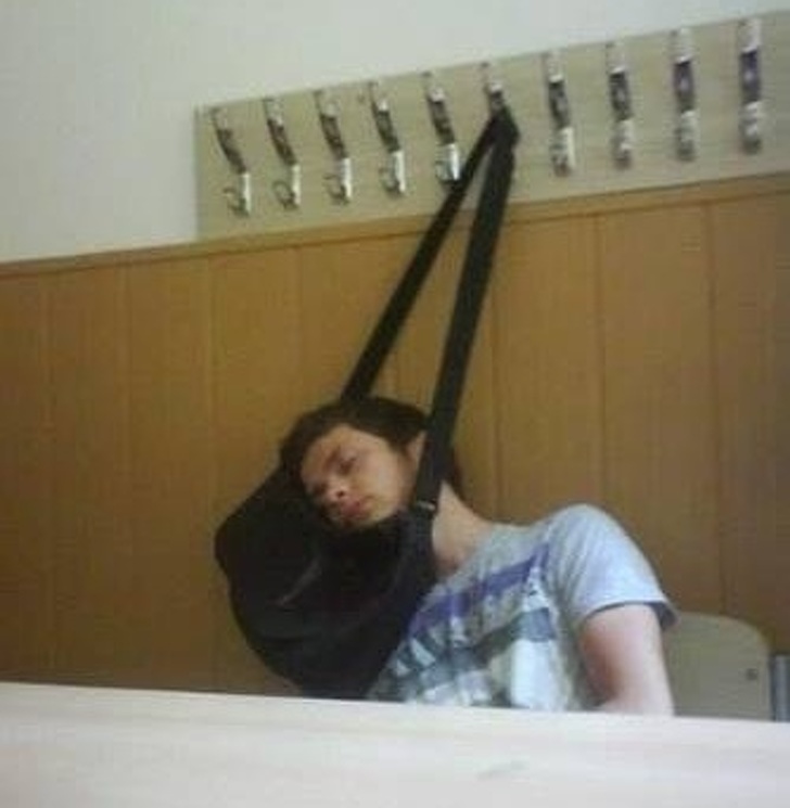 sleeping in class funny