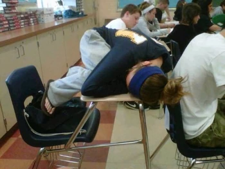 student sleeping in class funny