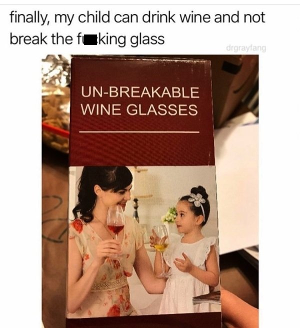finally, my child can drink wine and not break the faking glass drgraylang UnBreakable Wine Glasses