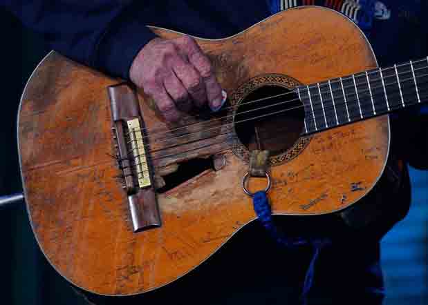 Willie Nelson has played the same guitar, “Trigger” for 50 years.