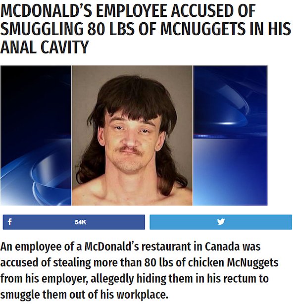 not all heroes wear capes funny - Mcdonald'S Employee Accused Of Smuggling 80 Lbs Of Mcnuggets In His Analggling Semployee 54K An employee of a McDonald's restaurant in Canada was accused of stealing more than 80 lbs of chicken McNuggets from his employer