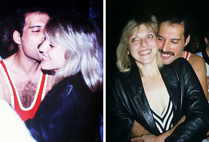 Freddie Mercury with his only love and best friend Mary Austin.