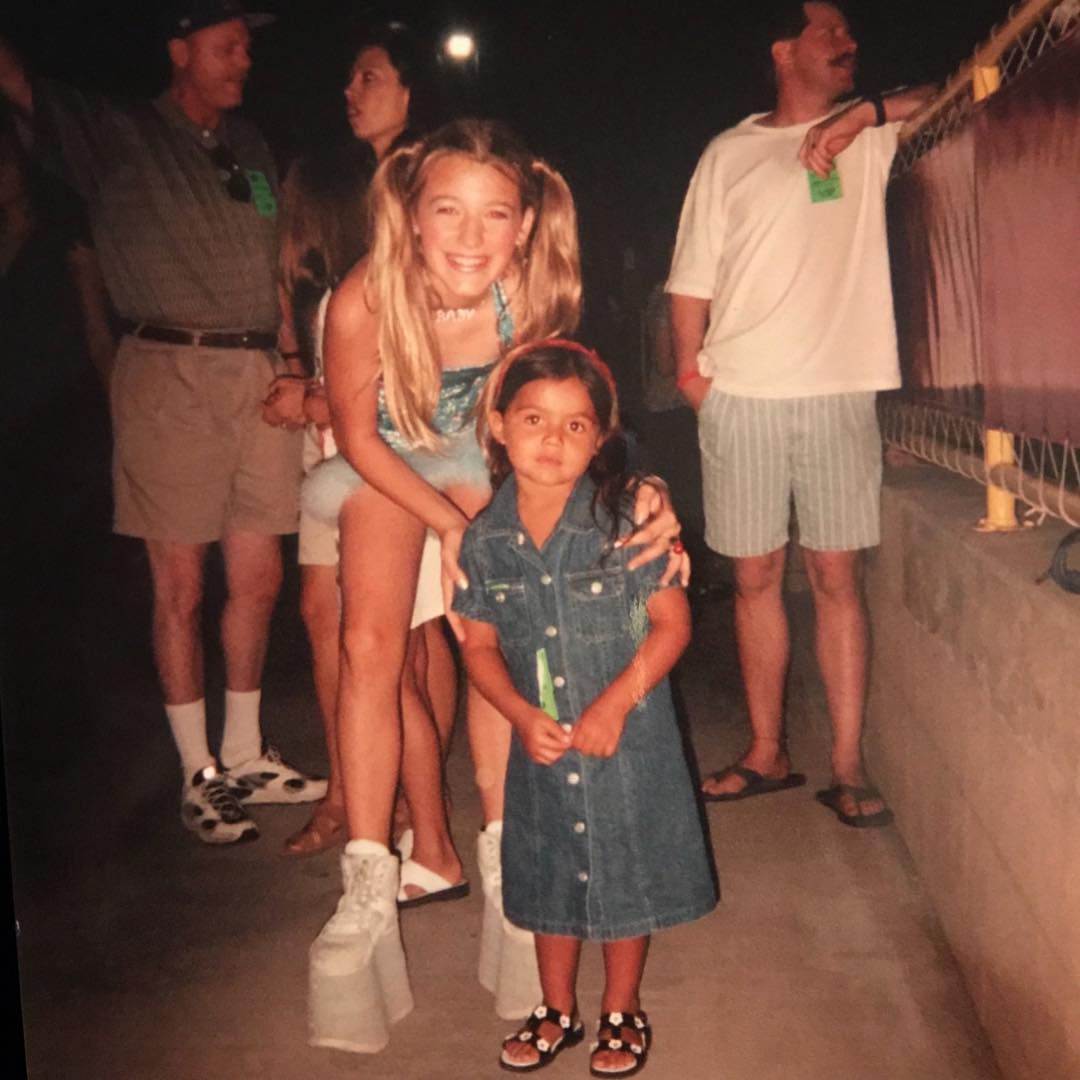 Blake Lively, dressed as Emma Lee Bunton, at a Spice Girl's concert in 1997.