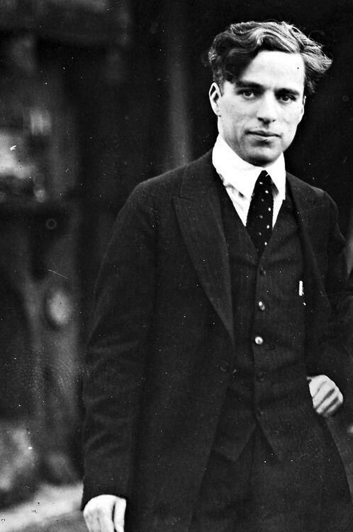 Charlie Chaplin without a mustache.