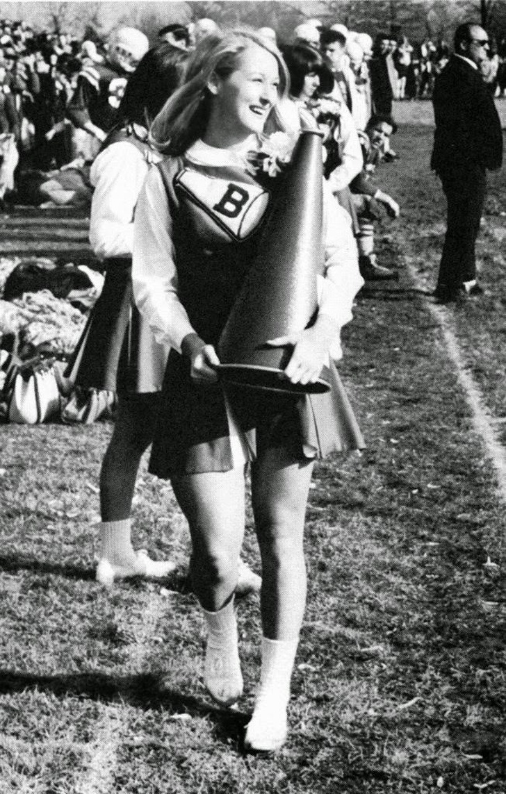 Meryl Streep as a high school cheerleader.
