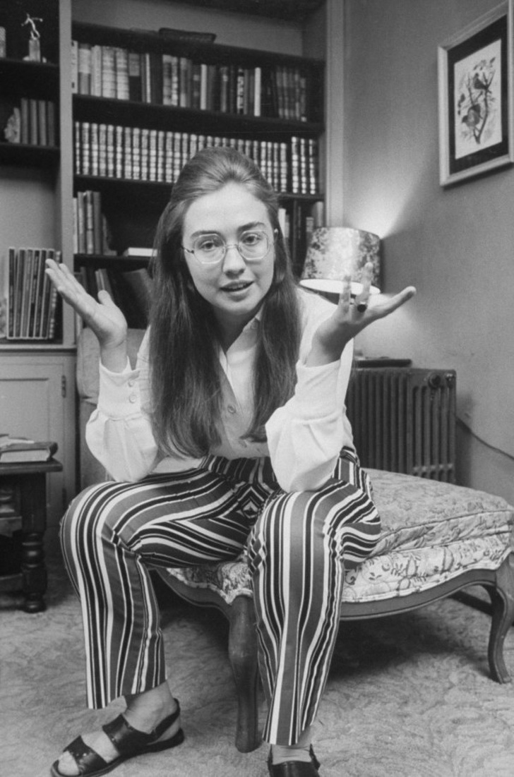 Hillary Clinton in college.