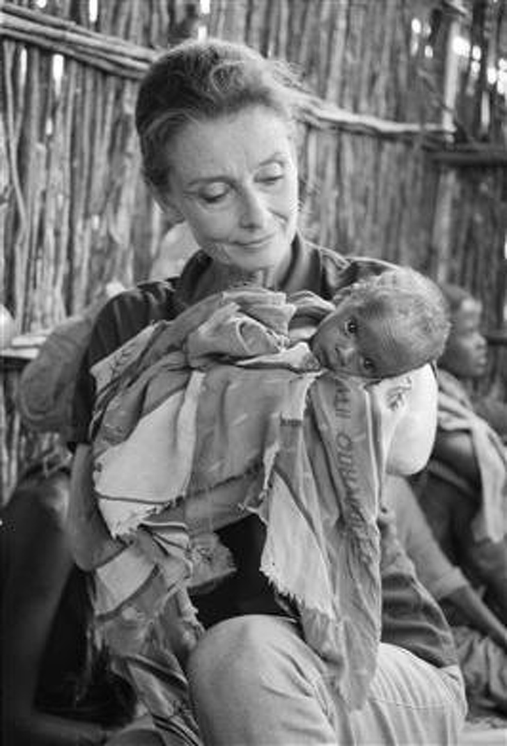 Audrey Hepburn on her last UNICEF mission.