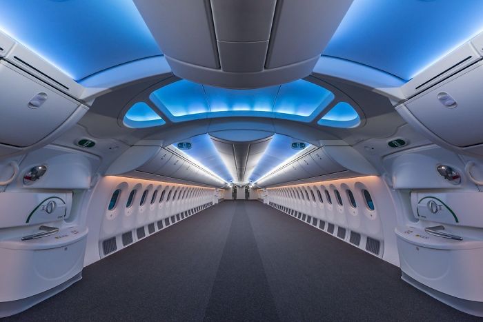 inside a plane