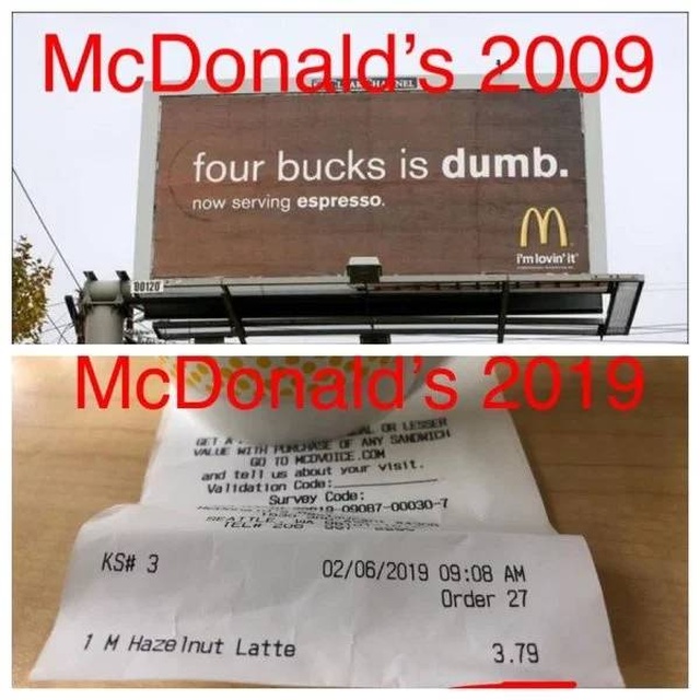four bucks is dumb mcdonalds - McDonald's 2009 now serving espresso four bucks is dumb. m I'm lovin' It McDonald's 2011 Le Without Any Saomids Go To Moovile.Com and tell us about your visit. Validation Code Survey Code S O 09087000307 Ks# 3 02062019 Order