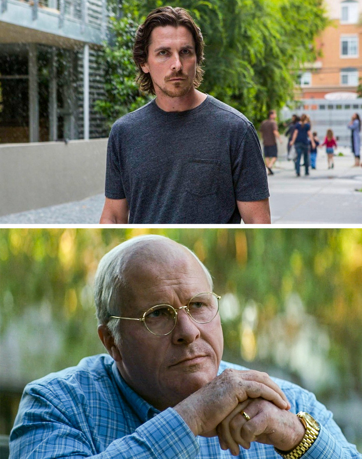 Christian Bale gained 45 lbs for Vice.